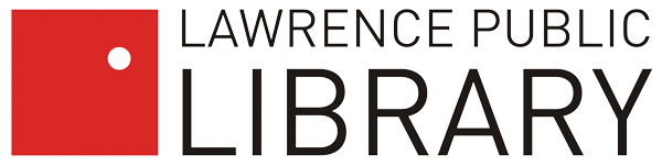 Lawrence Public Library logo that links to the library website