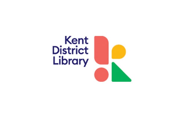Kent District Library logo that links to their website. Kent District Library logo that links to their website.