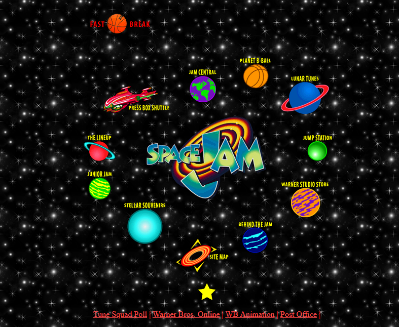 Screenshot of a Web 1.0 Homepage