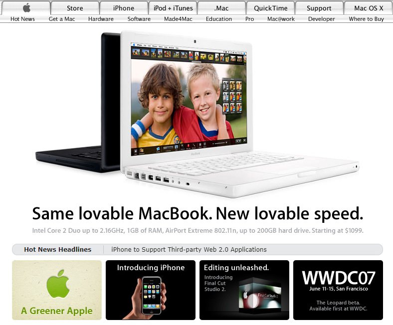 Screenshot of a Web 2.0 Experience